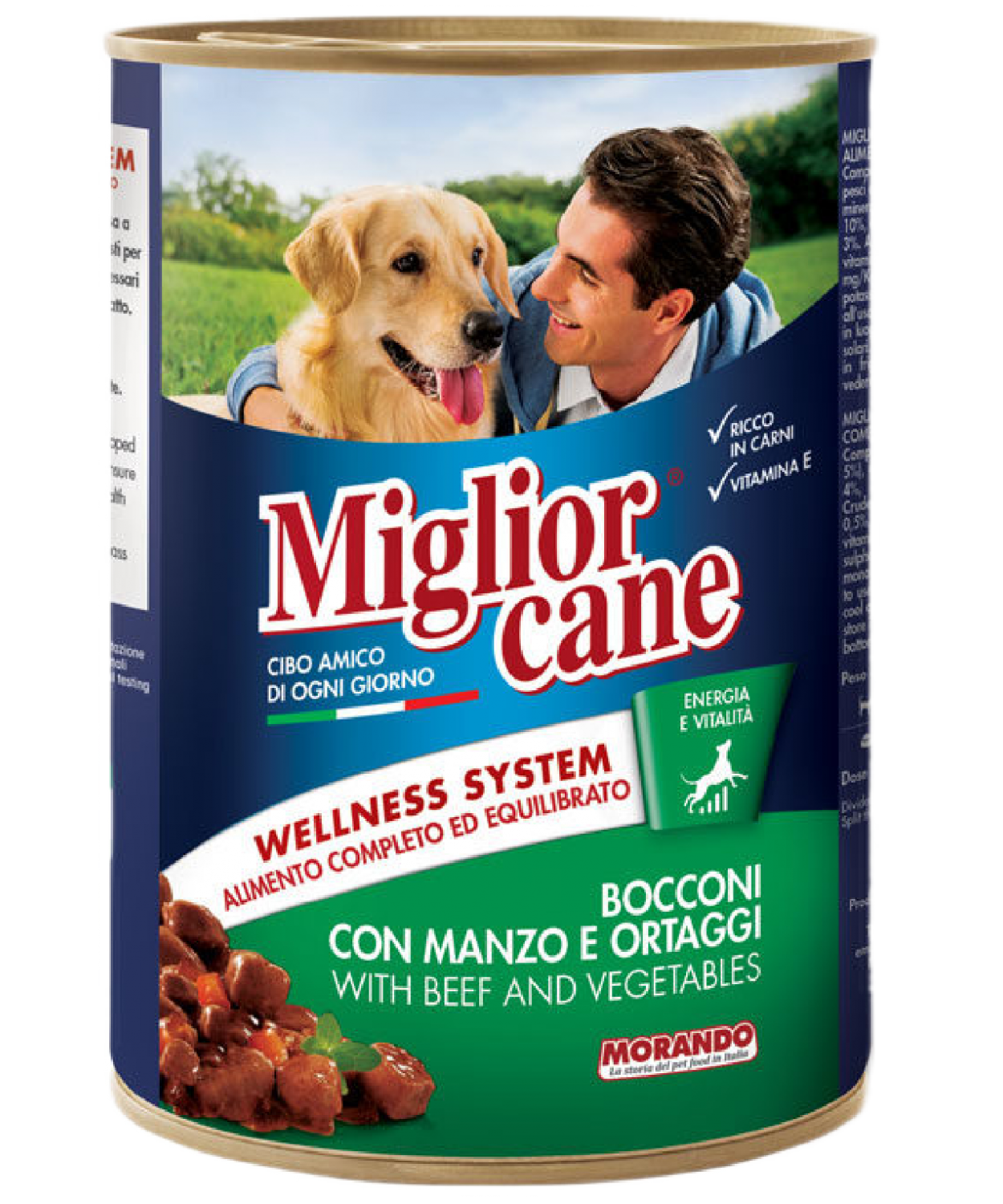 Miglior Cane Biftek ve Sebzeli Chunks Köpek Konserve 405gr 24'lü