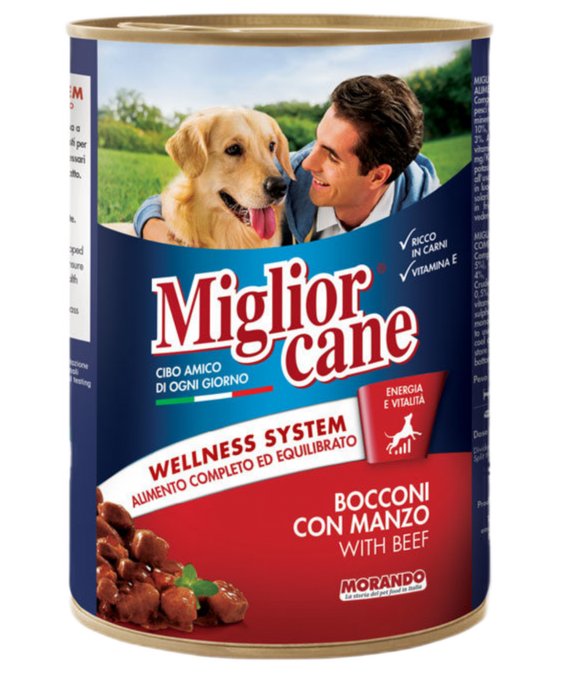 Miglior Cane Biftekli Chunks Köpek Konserve 405gr 24'lü