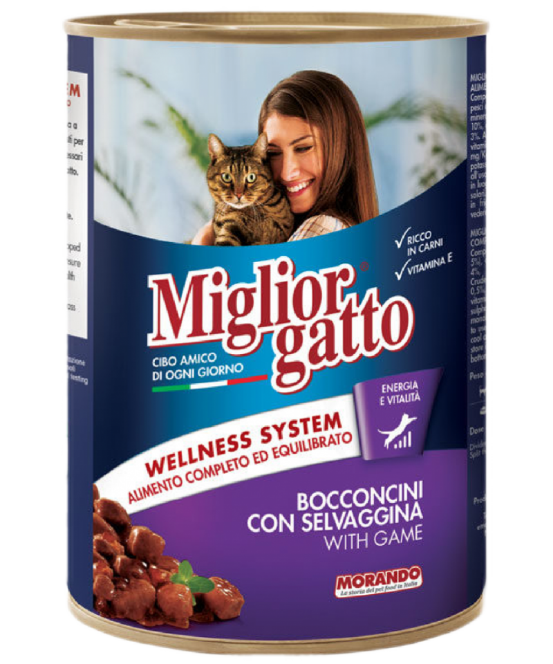 Miglior Gatto Av Hayvanlı Chunks Kedi Konserve 405gr 24'lü