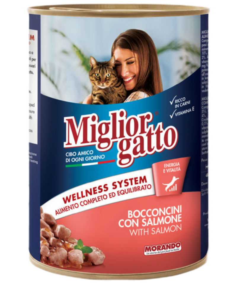 Miglior Gatto Somonlu Chunks Kedi Konserve 405gr 24'lü