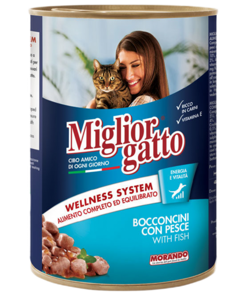 Miglior Gatto Balıklı Chunks Kedi Konserve 405gr 24'lü