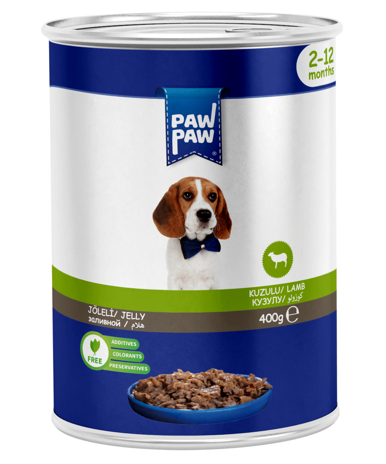 PawPaw Kuzu Etli Chunk Yavru Köpek Konserve 400 G 24'lü