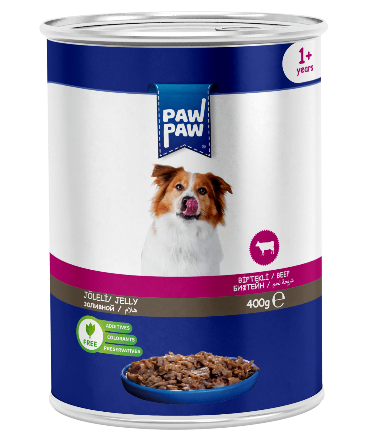 PawPaw Sığır Etli Chunk Köpek Konserve 400 G 24'lü