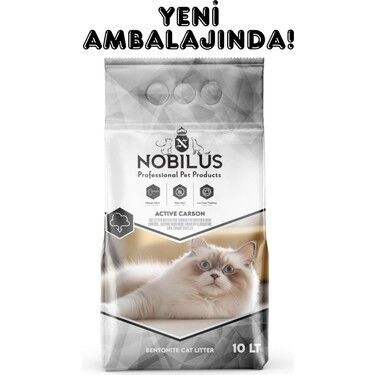 NOBİLUS PREMİUM CAT LİTTER ACTİVE CARBON 10