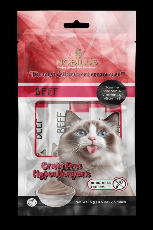 NOBİLUS DANA ETLİ KEDİ KREMA ÖDÜLÜ 5X15G