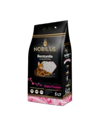 NOBİLUS PREMİUM CAT LİTTER BABY POWDER 5LT İNCE