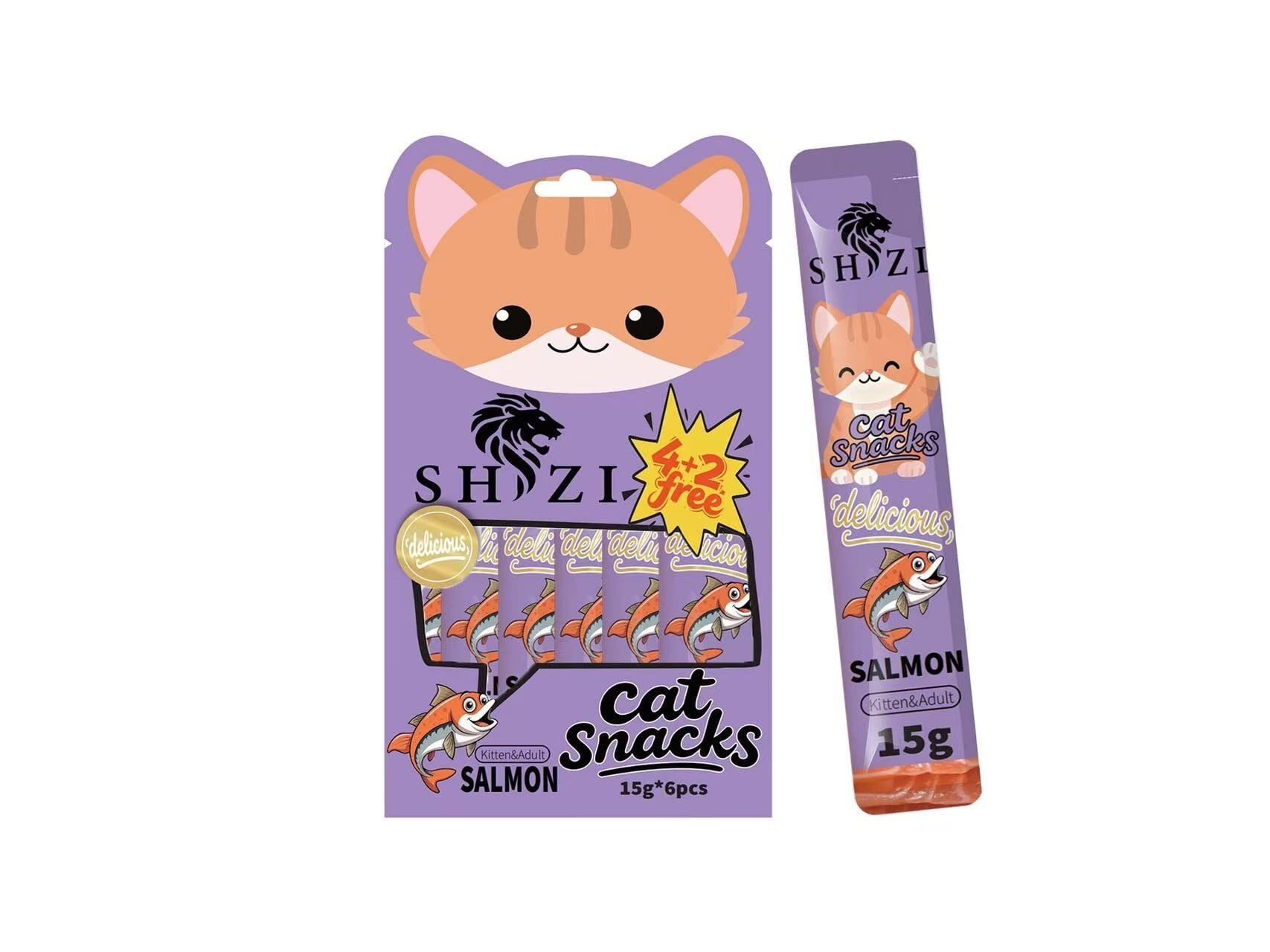 SHZI CREAMY 4+2 SALMON 15GX6PK 90G