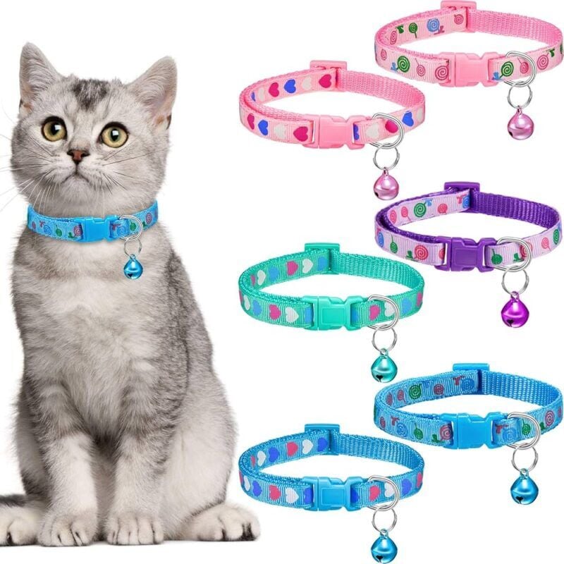 Çıngıraklı Kedi Boyun Tasması 12'Lİ