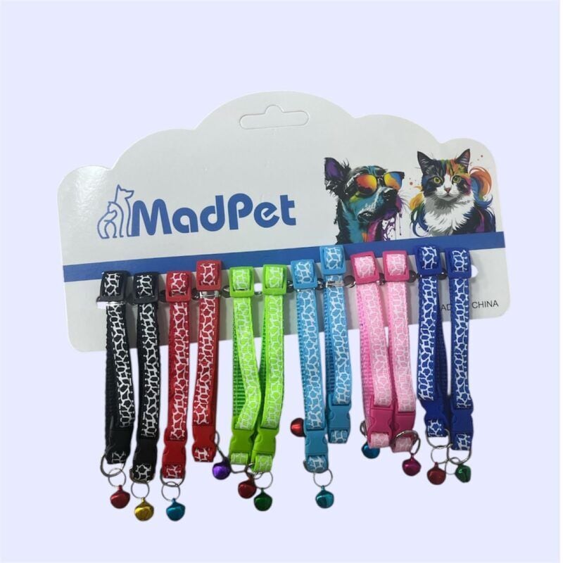 Çıngıraklı Kedi Boyun Tasması 12'Lİ