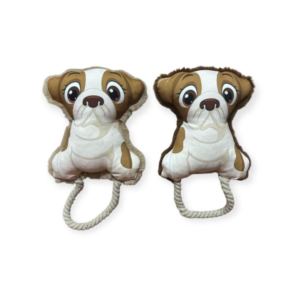PET CİTY PELUŞ OYUNCAK BULLDOG İPLİ