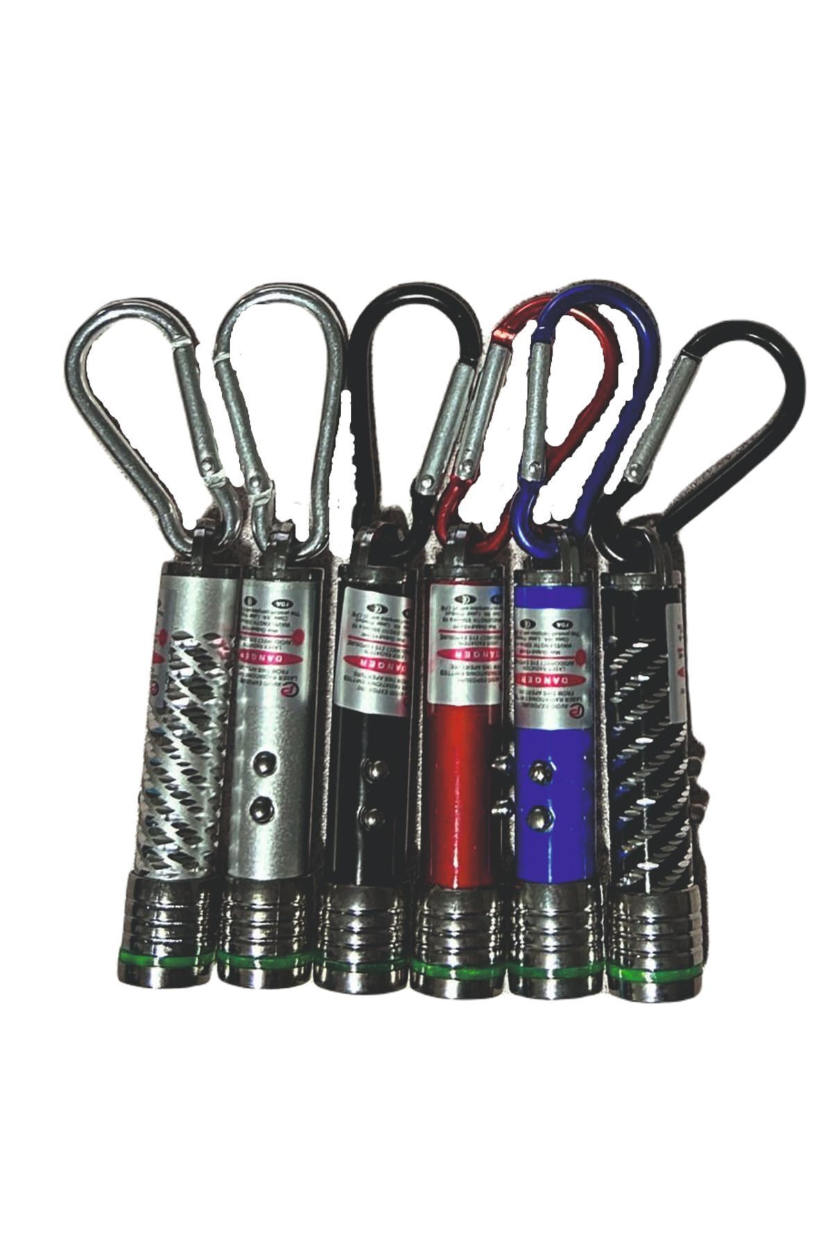 Lazer 3 Fonksiyonlu Kırmızı Beyaz Işıklı Led Kedi Köpek Oyuncak Anahtarlık 24'LÜ